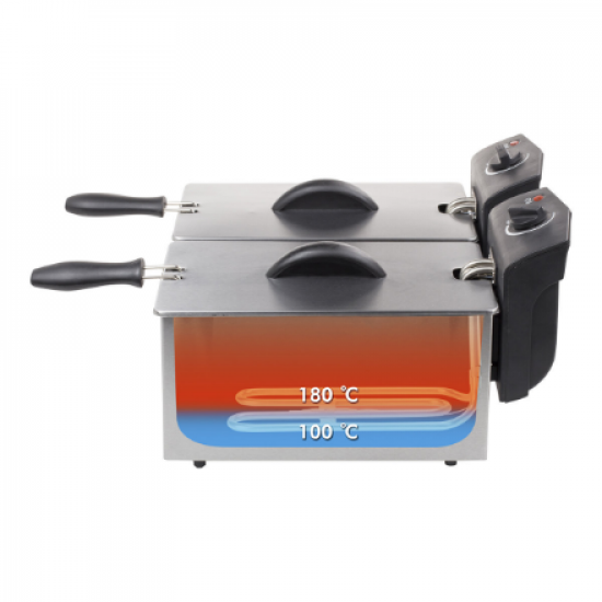 Tristar | Double Fryer | FR-6937 | Power 2 x 1800 W | Capacity 6 L