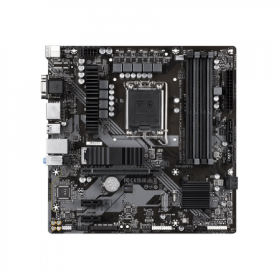 Gigabyte | B760M DS3H DDR4 1.0 M/B | Processor family Intel | Processor socket  LGA1700 | DDR4 DIMM | Memory slots 4 | Supported hard disk drive interfaces 	SATA, M.2 | Number of SATA connectors 4 | Chipset Intel B760 Express | Micro ATX