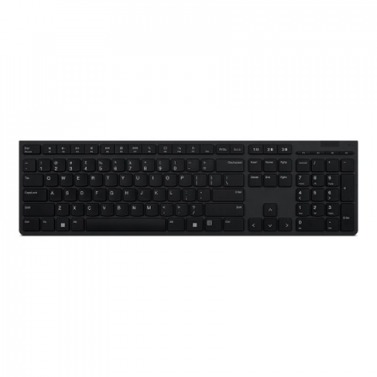 Lenovo | Professional Wireless Rechargeable Keyboard | 4Y41K04068 | Keyboard | Wireless | US | Grey | Scissors switch keys
