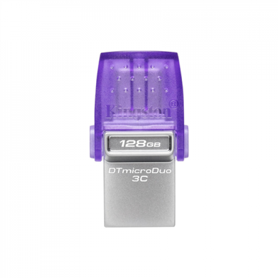 Kingston | DataTraveler | DT Micro Duo 3C | 128 GB | USB Type-C and Type-A | Purple