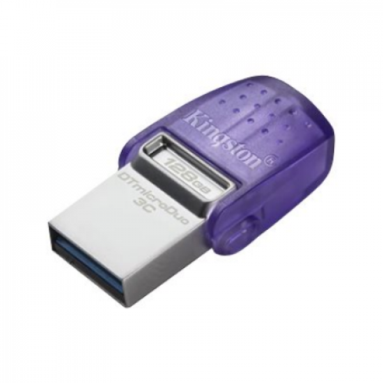 Kingston | DataTraveler | DT Micro Duo 3C | 128 GB | USB Type-C and Type-A | Purple