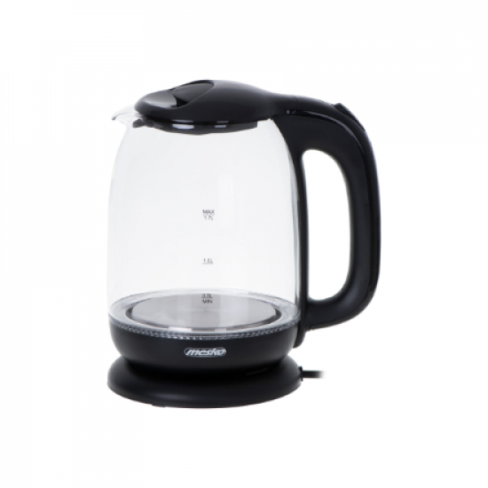 Mesko | Kettle | MS 1302b | Electric | 2200 W | 1.7 L | Glass | 360° rotational base | Black