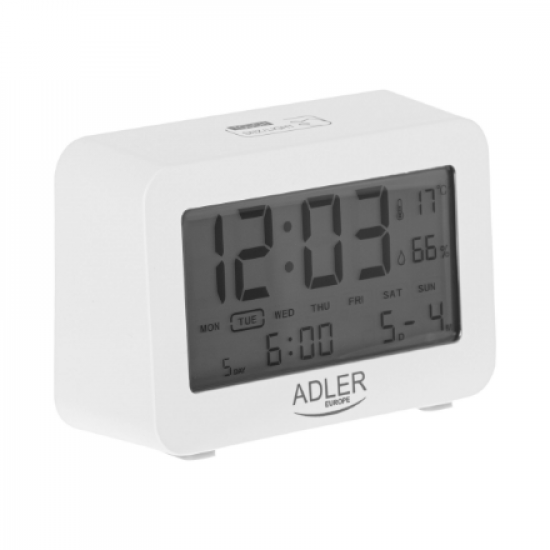 Adler | Alarm Clock | AD 1196w | Alarm function | White