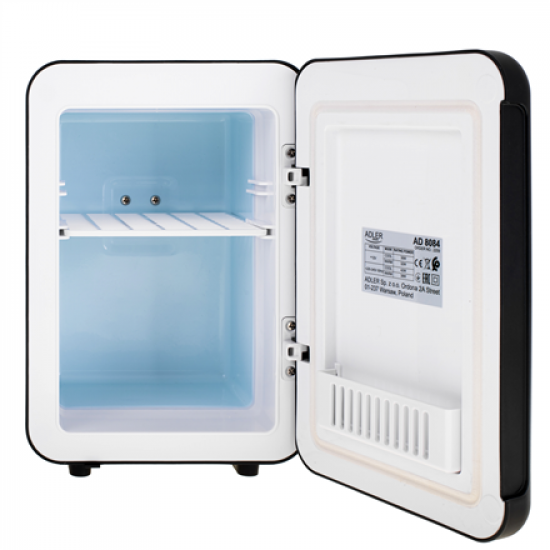 Adler | Mini Refrigerator | AD 8084 | Free standing | Larder | Height 27 cm | Fridge net capacity 4 L | Black