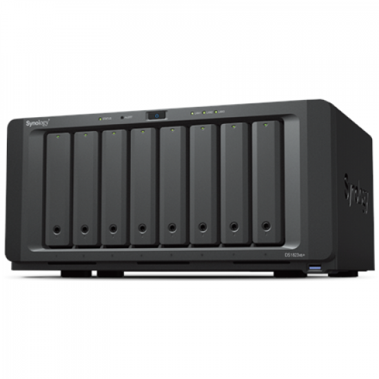 Synology | 8-Bay | DS1823xs+ | Up to 8 HDD/SSD Hot-Swap | AMD Ryzen | V1780B | Processor frequency 3.35 GHz | 8 GB | DDR4