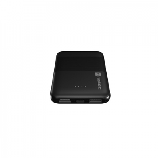 Natec | Power Bank | Trevi Compact | 5000 mAh | 1 x USB-C, 2 x USB A | Black