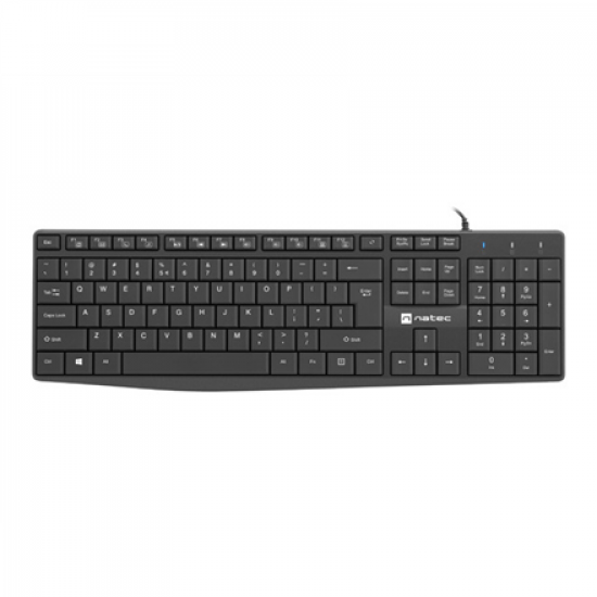 Natec | Keyboard | Nautilus NKL-1950 | Keyboard | Wired | US | Black | USB Type-A | 390 g