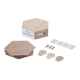 Nanoleaf | Elements Wood Look Hexagons Expansion Pack (3 panels) | Cool White + Warm White