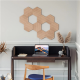 Nanoleaf | Elements Wood Look Hexagons Starter Kit (13 panels) | Cool White + Warm White