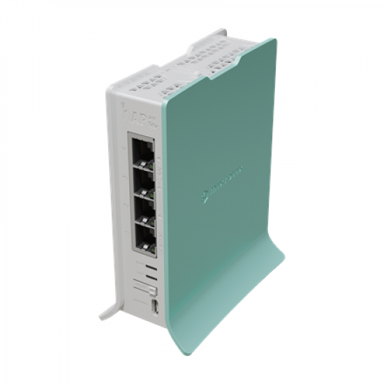 hAP ax lite Router | L41G-2axD | 802.11ax | 574 Mbit/s | Ethernet LAN (RJ-45) ports 4 | Mesh Support No | MU-MiMO No | No mobile broadband | Antenna type Internal