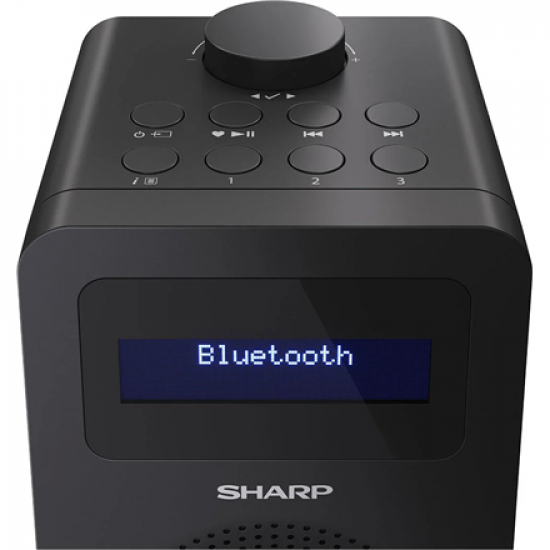 Sharp DR-430(BK) Digital Radio, FM/DAB/DAB+, Bluetooth 5.0, Midnight Black | Sharp | Digital Radio | DR-430(BK) | Bluetooth | Midnight Black