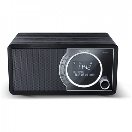 Sharp DR-450(BK) Digital Radio, FM/DAB/DAB+, Bluetooth 4.2, Alarm function, Midnight Black | Sharp | Digital Radio | DR-450(BK) | Bluetooth | Midnight Black