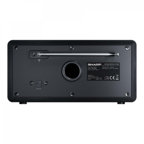 Sharp DR-450(BK) Digital Radio, FM/DAB/DAB+, Bluetooth 4.2, Alarm function, Midnight Black | Sharp | Digital Radio | DR-450(BK) | Bluetooth | Midnight Black