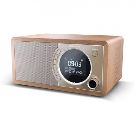 Sharp DR-450(BR) Digital Radio, FM/DAB/DAB+, Bluetooth 4.2, Alarm function, Brown | Sharp | Digital Radio | DR-450(BR) | Bluetooth | Brown