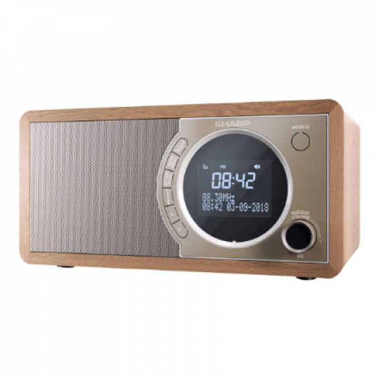 Sharp DR-450(BR) Digital Radio, FM/DAB/DAB+, Bluetooth 4.2, Alarm function, Brown | Sharp | Digital Radio | DR-450(BR) | Bluetooth | Brown