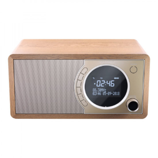 Sharp DR-450(BR) Digital Radio, FM/DAB/DAB+, Bluetooth 4.2, Alarm function, Brown | Sharp | Digital Radio | DR-450(BR) | Bluetooth | Brown