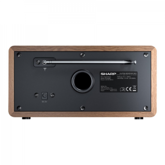 Sharp DR-450(BR) Digital Radio, FM/DAB/DAB+, Bluetooth 4.2, Alarm function, Brown | Sharp | Digital Radio | DR-450(BR) | Bluetooth | Brown
