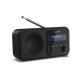 Sharp DR-P420(BK) Tokyo Portable Digital Radio, FM/DAB/DAB+, Bluetooth 5.0, USB or Battery Powered, Midnight Black | Sharp | Tokyo Portable Digital Radio | DR-P420(BK) | Bluetooth | Midnight Black