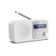 Sharp DR-P420(WH) Tokyo Portable Digital Radio, FM/DAB/DAB+, Bluetooth 5.0, USB or Battery Powered, Snowy White | Sharp | Tokyo Portable Digital Radio | DR-P420(WH) | Bluetooth | White