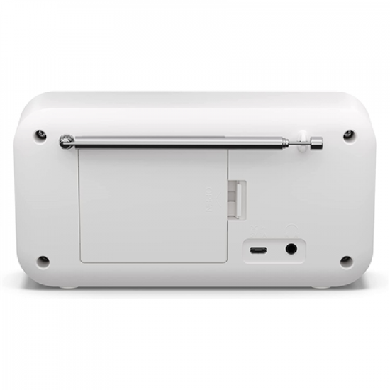 Sharp DR-P420(WH) Tokyo Portable Digital Radio, FM/DAB/DAB+, Bluetooth 5.0, USB or Battery Powered, Snowy White | Sharp | Tokyo Portable Digital Radio | DR-P420(WH) | Bluetooth | White