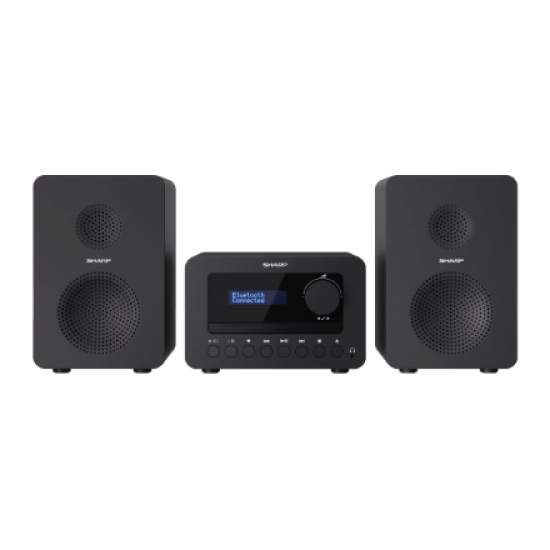 Sharp XL-B520D(BK) Tokyo Hi-Fi Micro System 2.0, FM/DAB/DAB+/USB, CD, Bluetooth 5.0, Aux-in, Black | Sharp | Tokyo Hi-Fi Micro System 2.0 | XL-B520D(BK) | Yes | Bluetooth | Black