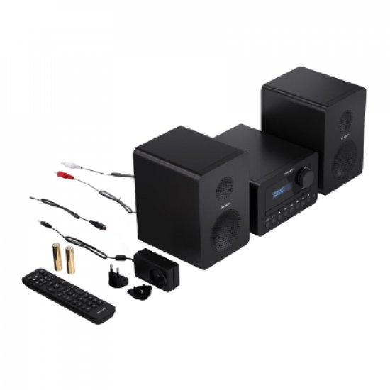 Sharp XL-B520D(BK) Tokyo Hi-Fi Micro System 2.0, FM/DAB/DAB+/USB, CD, Bluetooth 5.0, Aux-in, Black | Sharp | Tokyo Hi-Fi Micro System 2.0 | XL-B520D(BK) | Yes | Bluetooth | Black
