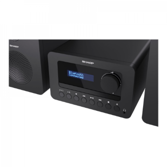 Sharp XL-B520D(BK) Tokyo Hi-Fi Micro System 2.0, FM/DAB/DAB+/USB, CD, Bluetooth 5.0, Aux-in, Black | Sharp | Tokyo Hi-Fi Micro System 2.0 | XL-B520D(BK) | Yes | Bluetooth | Black