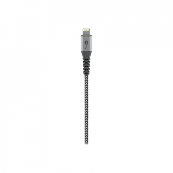 Goobay | Lightning to USB-A Textile Cable with Metal Plugs | 49268 | USB-A to Lightning