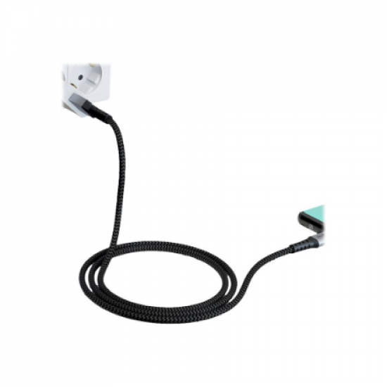 Goobay | USB-C to USB-A Textile Cable with Metal Plugs | 49296 | USB-C to USB-A