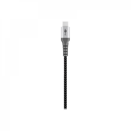 Goobay | USB-C to USB-A Textile Cable with Metal Plugs | 49296 | USB-C to USB-A
