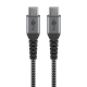 Goobay | USB-C  to USB-C  Textile Cable with Metal Plugs | 49302 | USB-C to USB-C USB-C male | USB-C male