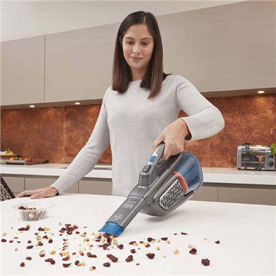 BLACK & DECKER Vacuum Cleaner | BHHV520BF-QW | Cordless operating | Handheld | 18 V | Blue/Gray