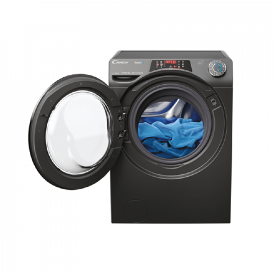 Candy | Washing Machine | RO41276DWMCRT-S | Energy efficiency class A | Front loading | Washing capacity 7 kg | 1200 RPM | Depth 45 cm | Width 60 cm | Display | TFT | Steam function | Wi-Fi | Anthracite