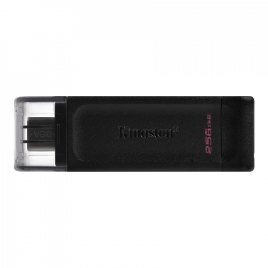 Kingston | USB Flash Drive | DataTraveler 70 | 256 GB | USB 3.2 Gen 1 Type-C | Black