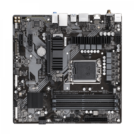 Gigabyte | B760M DS3H AX DDR4 1.0 M/B | Processor family Intel | Processor socket  LGA1700 | DDR4 DIMM | Memory slots 4 | Supported hard disk drive interfaces 	SATA, M.2 | Number of SATA connectors 4 | Chipset Intel B760 Express | Micro ATX