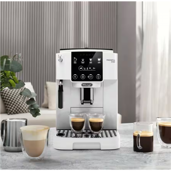Delonghi | Coffee Maker | Magnifica Start ECAM220.20.W | Pump pressure 15 bar | Built-in milk frother | Fully automatic | 1450 W | White