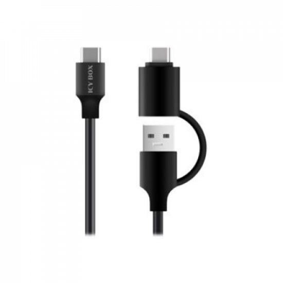 Raidsonic | ICY BOX | IB-200T-C3 Enclosure for 1x SSD/HHD with USB 3.2 Gen 1 Type-A/Type-C combi-cable | 1 x 2.5 