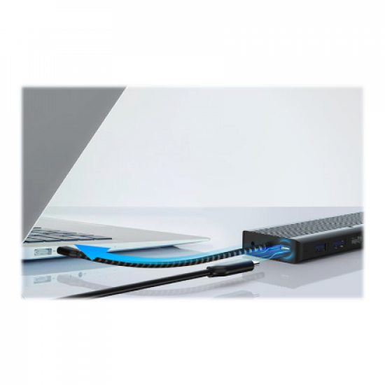 Raidsonic | Icy Box 9-in-1 USB Type-C and Type-A dock with dual video output | IB-DK4080AC | Dock | Ethernet LAN (RJ-45) ports 1 | USB 2.0 ports quantity 3 | HDMI ports quantity 2 | Ethernet LAN