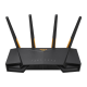 Wireless Wifi 6 AX4200 Dual Band Gigabit Router, EU and UK plug | TUF-AX4200 | 802.11ax | 3603+574 Mbit/s | 10/100/1000 Mbit/s | Ethernet LAN (RJ-45) ports 4 | Mesh Support Yes | MU-MiMO Yes | 3G/4G data sharing | Antenna type External | 1 x USB 3.2 Gen 1