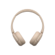 Sony | Wireless Headphones | WH-CH520 | Wireless | On-Ear | Microphone | Noise canceling | Wireless | Beige