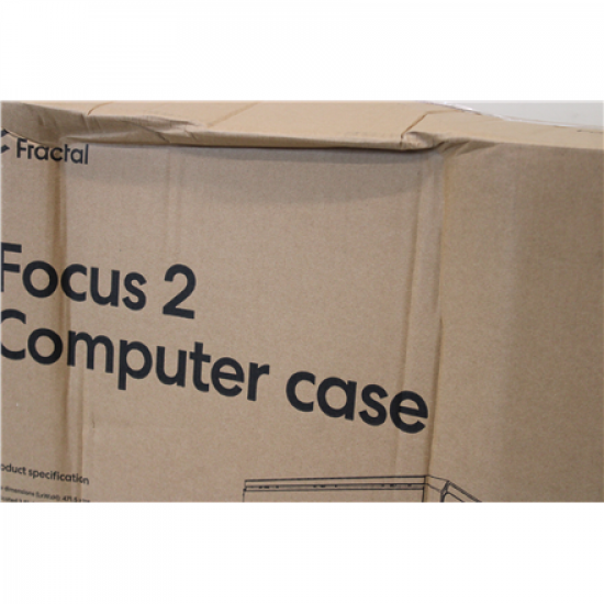 SALE OUT. Fractal Design | Focus 2 | Side window | RGB Black TG Clear Tint | Midi Tower | DAMAGED PACKAGING | Power supply included No | ATX