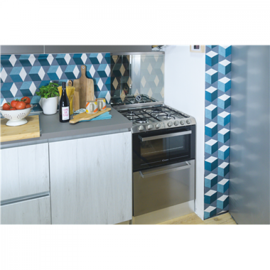 Candy | Oven | TRIO4GXNT/1 | 40 L | Gas | Manual | Knobs | Height 87.5 cm | Width 60 cm | Stainless steel