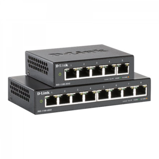 D-Link | 5-Port Gigabit PoE Smart Managed Switch and PoE Extender | DGS-1100-05PDV2 | Web managed | Desktop | Power supply type External