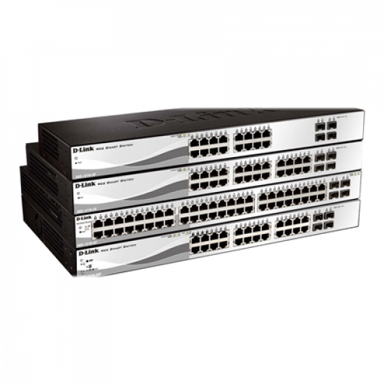 D-Link | 28-Port Gigabit Smart Managed PoE Switch | DGS-1210-28P | Managed L2+ | Desktop | Power supply type External
