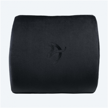 Arozzi Velvet polyester | Lumbar Support Pillow | Black