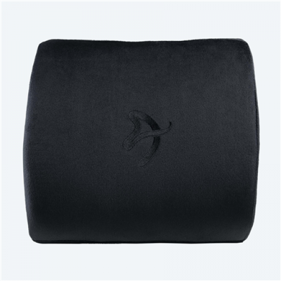 Arozzi Velvet polyester | Lumbar Support Pillow | Black