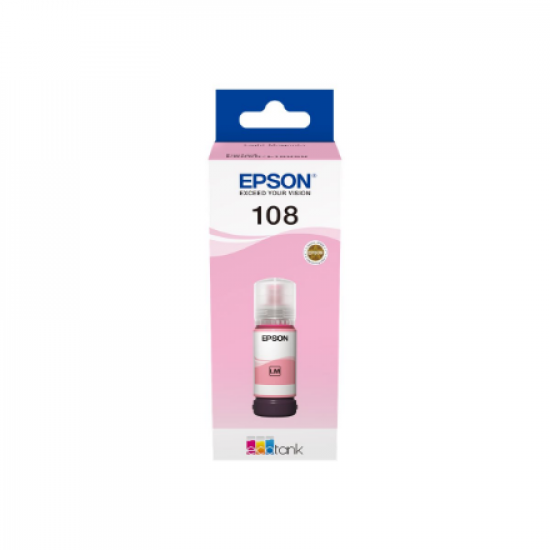 Epson 108 EcoTank | Ink Bottle | Light Magenta