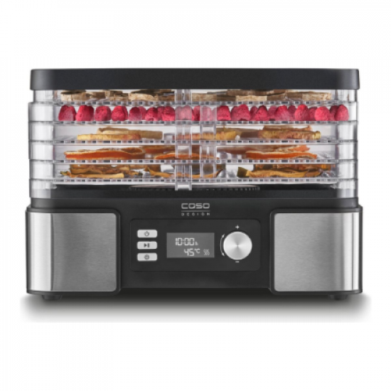 Caso | Food Dehydrator | DH 450 | Power 370-450 W | Number of trays 5 | Temperature control | Integrated timer | Black/Stainless Steel