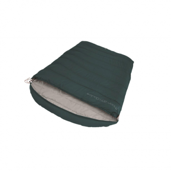 Easy Camp | Moon 200 Double | Sleeping Bag | 220 x 150 cm | 2 way open - auto lock, L-shape | Teal