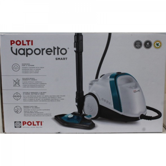 SALE OUT. | Polti | Steam cleaner | PTEU0277 Vaporetto Smart 100_T | Power 1500 W | Steam pressure 4 bar | Water tank capacity 2 L | White | DAMAGED PACKAGING | Warranty 24 month(s)